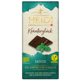 Bio Ciocolata Neagra Vegana cu Menta Heidi 75 g